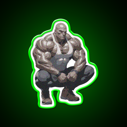 Strong Bodybuilder Gym Fitness Led Neon Sign Rgb Color