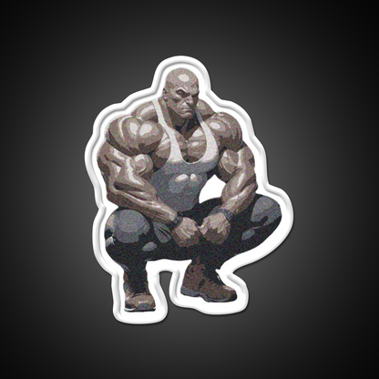 Strong Bodybuilder Gym Fitness Led Neon Sign Rgb Color