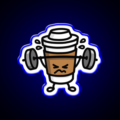 Strong Coffee Lift Workout Gym Fitness Led Neon Sign Rgb Color