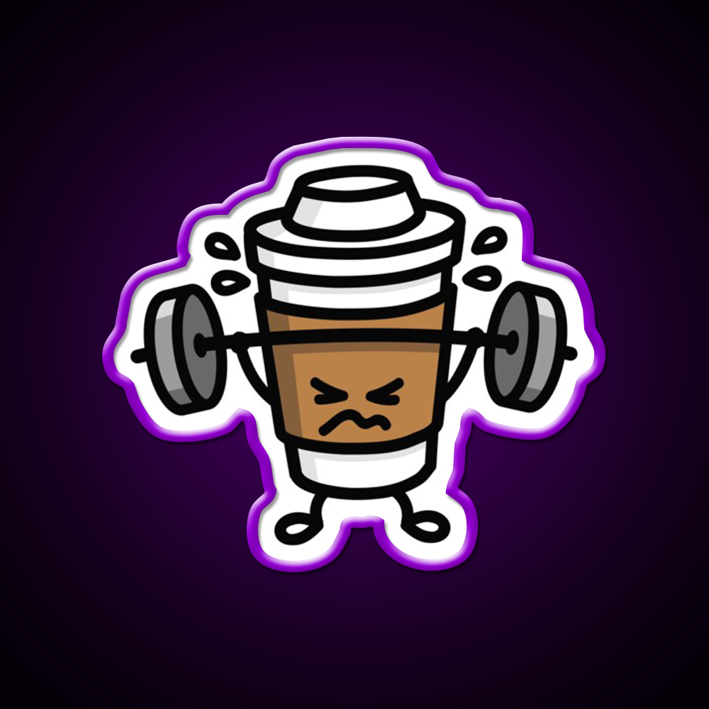 Strong Coffee Lift Workout Gym Fitness Led Neon Sign Rgb Color