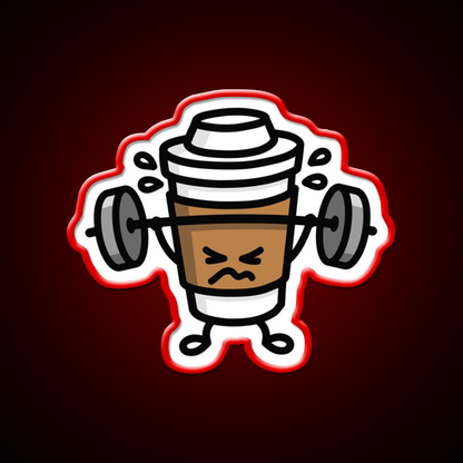 Strong Coffee Lift Workout Gym Fitness Led Neon Sign Rgb Color