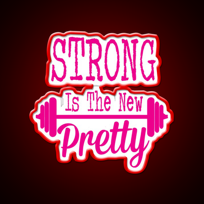 Strong Is The New Pretty Gym Fitness Led Neon Sign Rgb Color