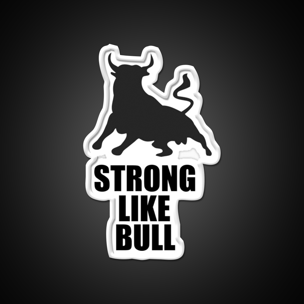 Strong Like Bull Gym Fitness Led Neon Sign Rgb Color