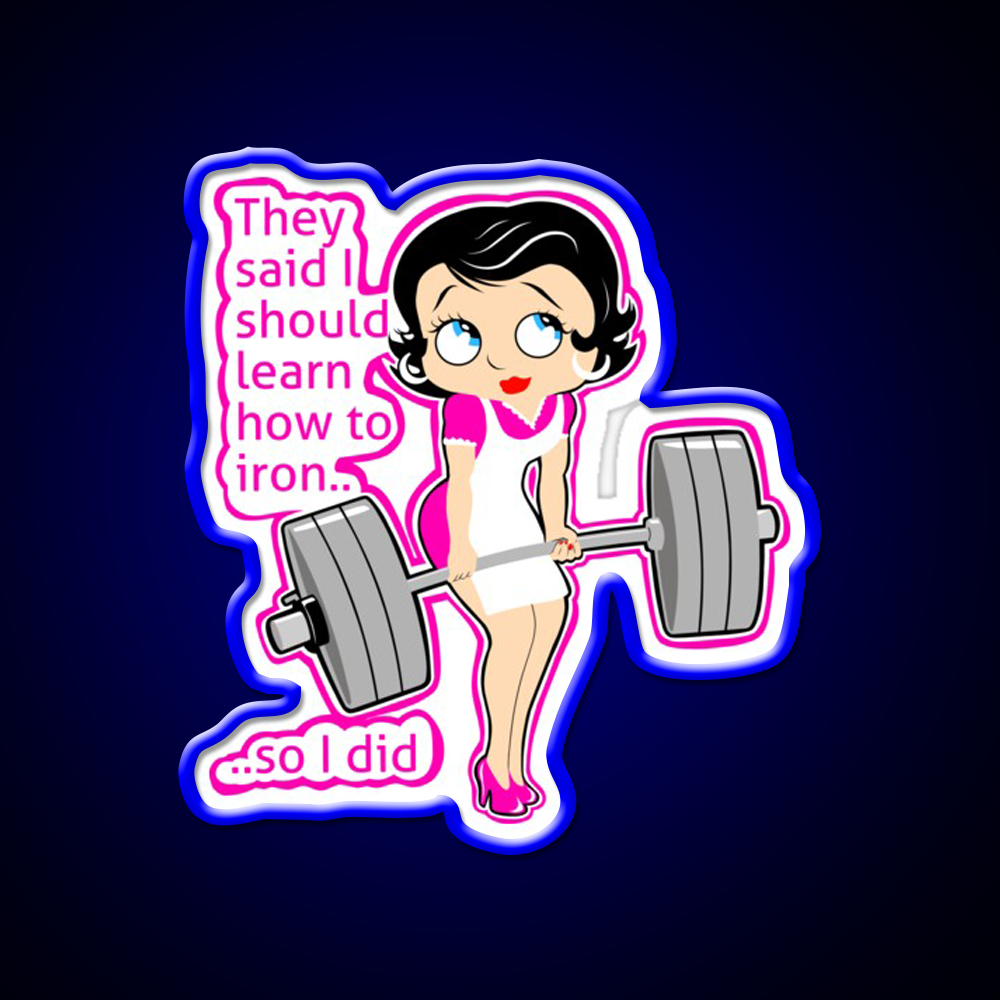 Strong Moms Who Lift Weights Fitness Funny Gym Fitness Led Neon Sign Rgb Color