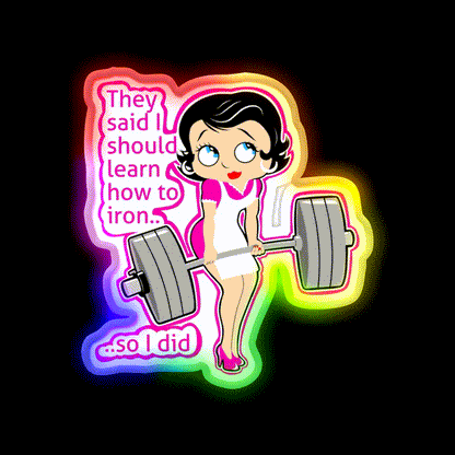 Strong Moms Who Lift Weights Fitness Funny Gym Fitness Led Neon Sign Rgb Color