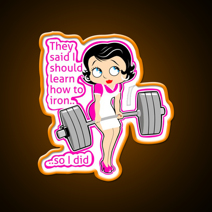 Strong Moms Who Lift Weights Fitness Funny Gym Fitness Led Neon Sign Rgb Color