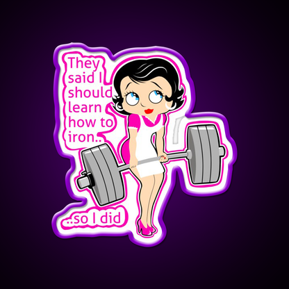 Strong Moms Who Lift Weights Fitness Funny Gym Fitness Led Neon Sign Rgb Color