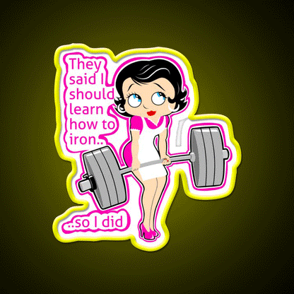 Strong Moms Who Lift Weights Fitness Funny Gym Fitness Led Neon Sign Rgb Color