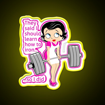 Strong Moms Who Lift Weights Fitness Funny Gym Fitness Led Neon Sign Rgb Color