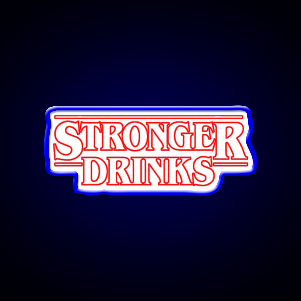 Stronger Drinks Cocktail Bar Decor Led Neon Sign Rgb Color - LED neon sign view 5