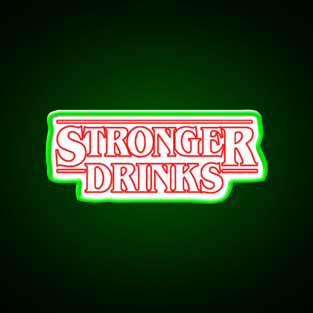 Stronger Drinks Cocktail Bar Decor Led Neon Sign Rgb Color - LED neon sign view 8