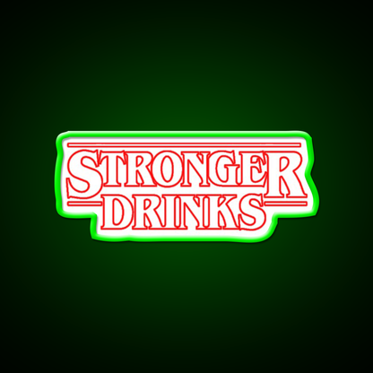 Stronger Drinks Cocktail Bar Decor Led Neon Sign Rgb Color - LED neon sign view 8