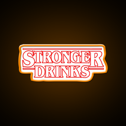 Stronger Drinks Cocktail Bar Decor Led Neon Sign Rgb Color - LED neon sign view 6