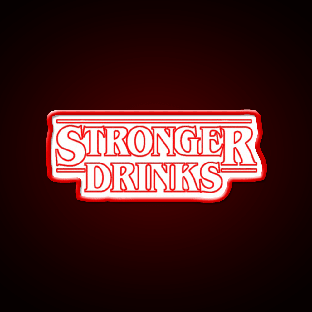 Stronger Drinks Cocktail Bar Decor Led Neon Sign Rgb Color - Shineneon