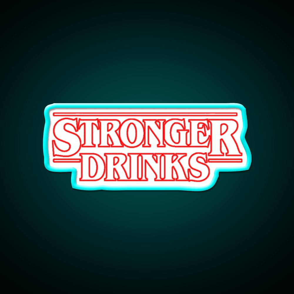 Stronger Drinks Cocktail Bar Decor Led Neon Sign Rgb Color - Shineneon