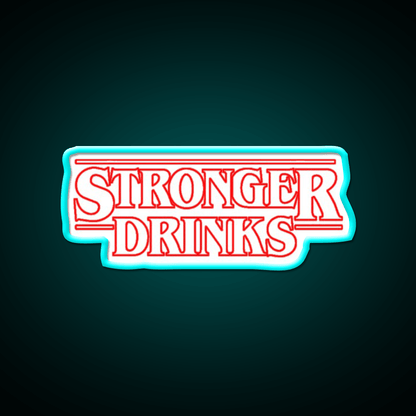 Stronger Drinks Cocktail Bar Decor Led Neon Sign Rgb Color - Shineneon
