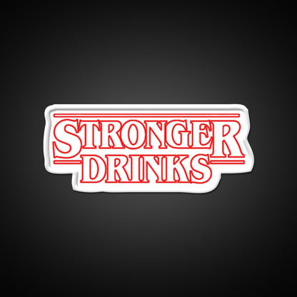 Stronger Drinks Cocktail Bar Decor Led Neon Sign Rgb Color - LED neon sign view 11