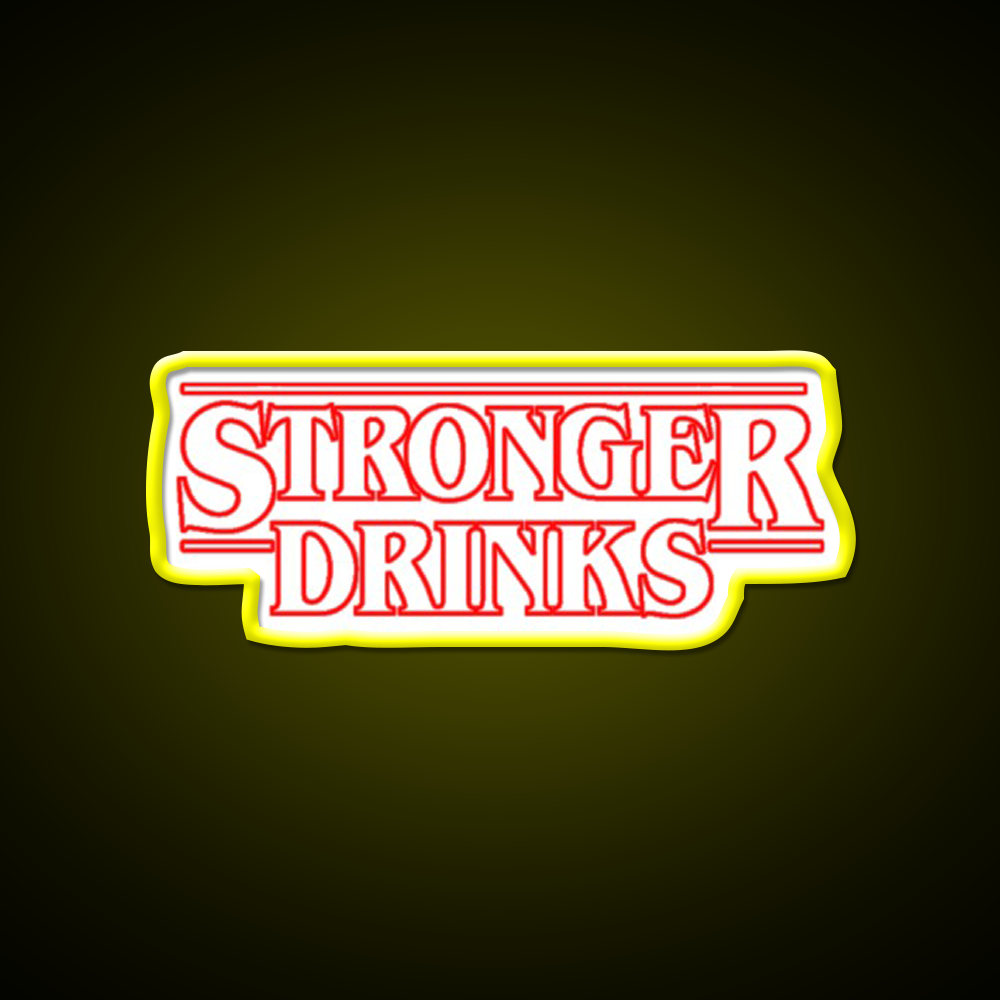Stronger Drinks Cocktail Bar Decor Led Neon Sign Rgb Color - LED neon sign view 7