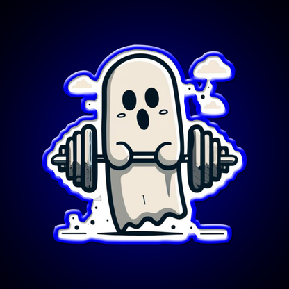 Strongman Ghost Gym Fitness Led Neon Sign Rgb Color