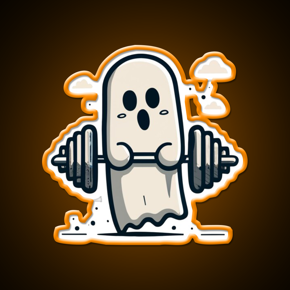 Strongman Ghost Gym Fitness Led Neon Sign Rgb Color