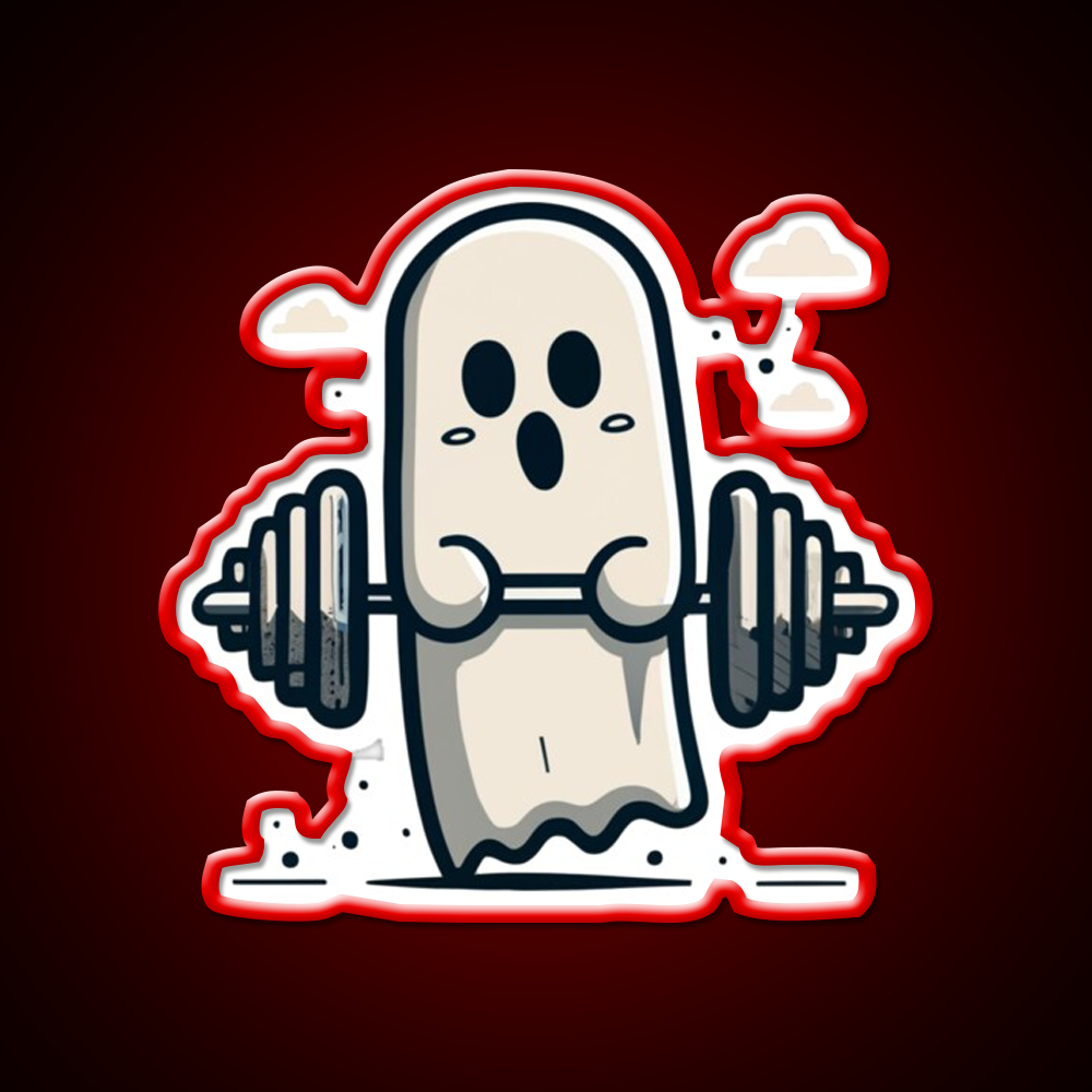 Strongman Ghost Gym Fitness Led Neon Sign Rgb Color