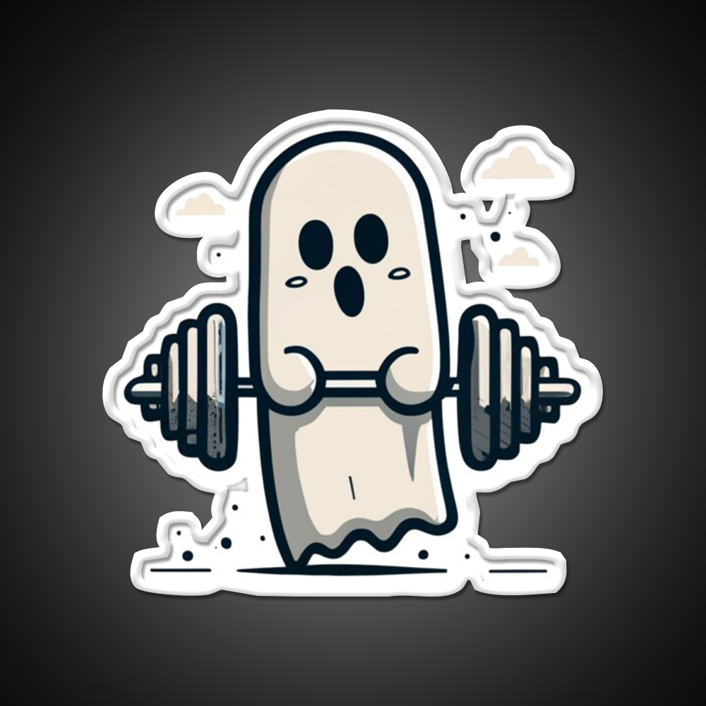 Strongman Ghost Gym Fitness Led Neon Sign Rgb Color