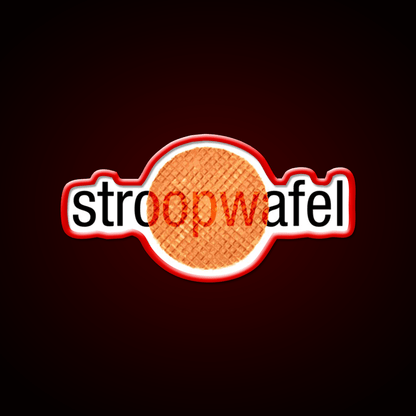 Stroopwafel Dutch Waffle Snack Food Led Neon Sign Rgb Color - Shineneon