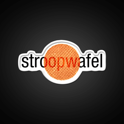 Stroopwafel Dutch Waffle Snack Food Led Neon Sign Rgb Color - Shineneon