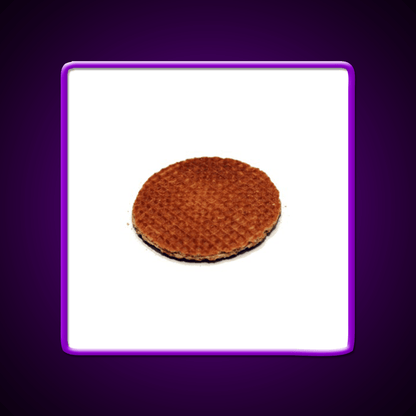 Stroopwafel Snack Food Led Neon Sign Rgb Color - Shineneon