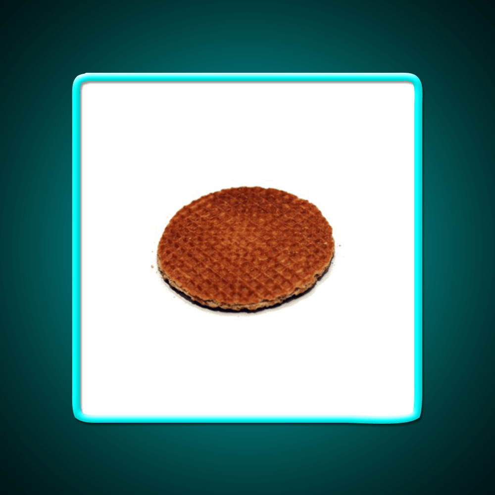 Stroopwafel Snack Food Led Neon Sign Rgb Color - Shineneon