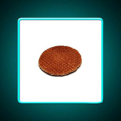 Stroopwafel Snack Food Led Neon Sign Rgb Color - Shineneon