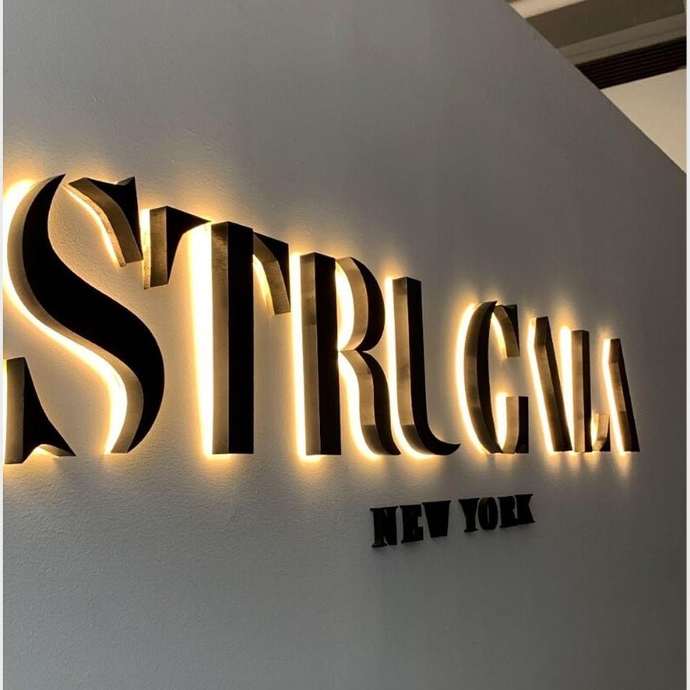 Strugna New York 3D Backlit Channel Letters Led Light Sign - Shineneon