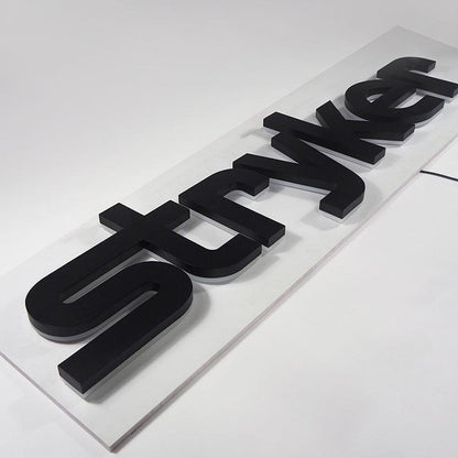 Stryker 3D Backlit Letters Business Metal Led Sign - Shineneon