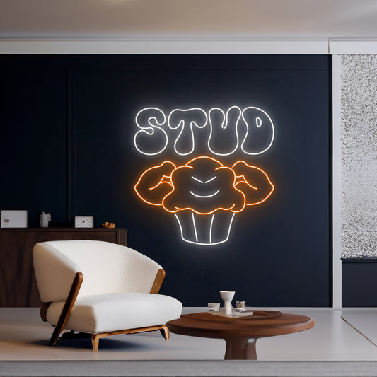 Stud Muffin Neon Sign Muscle Muffin Neon Light Gym Led Sign