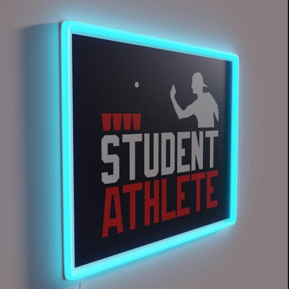 Student Athlete Beer Pong Rgb Led Neon Sign - Shineneon
