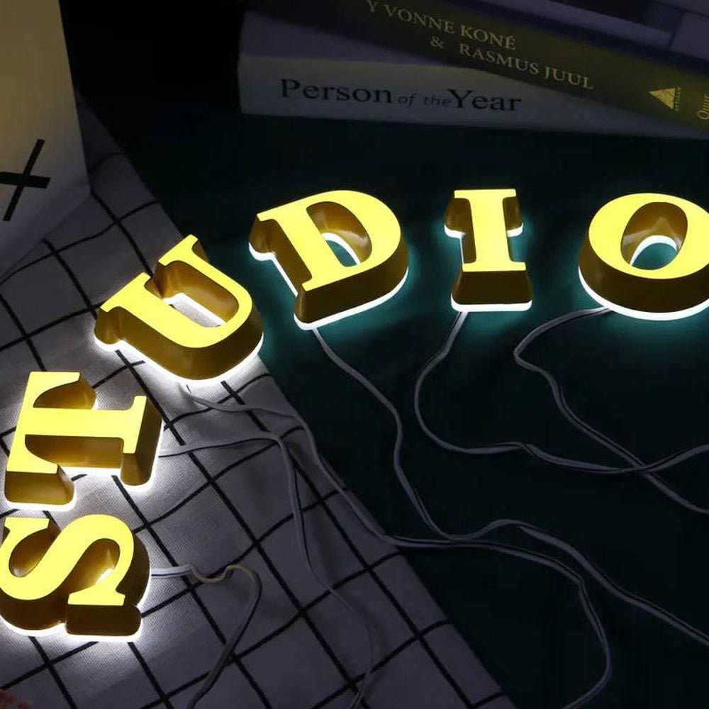 Studio 3D Frontlit And Backlit Channel Letter Led Light Sign - Shineneon