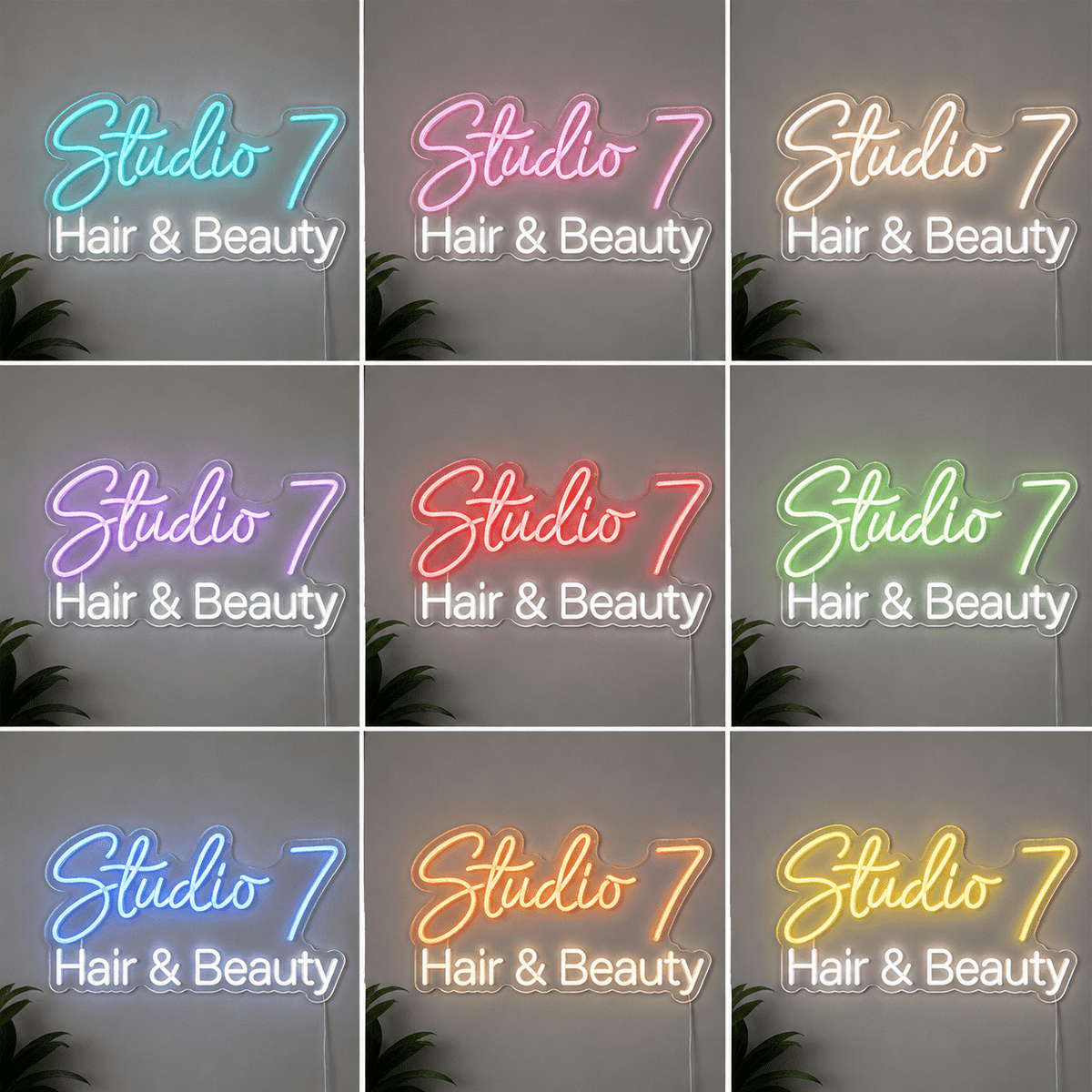 Studio 7 Hair And Beauty LED Neon Sign - Shineneon