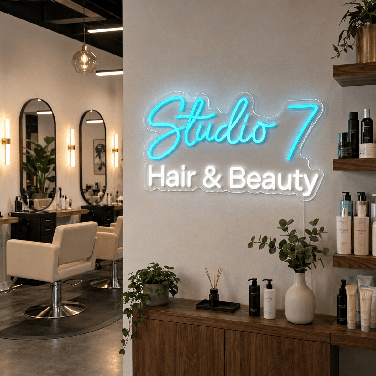 Studio 7 Hair And Beauty LED Neon Sign - Shineneon