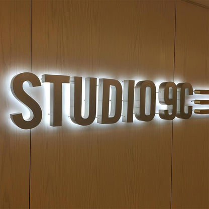 Studio 9C 3D Backlit Letters Business Metal Led Sign - Shineneon