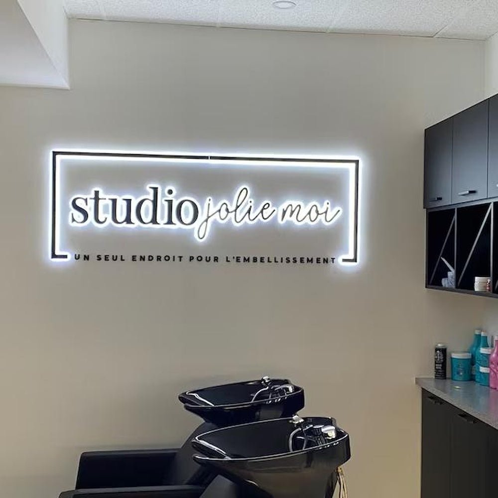 Studio Jolie Moi 3D Backlit Letters Business Metal Led Sign - Shineneon