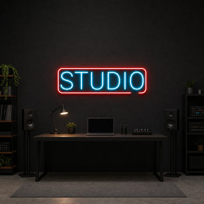 Studio LED Neon Sign Garage Man Cave Neon Sign size image