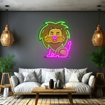 Stupid Lion Led Neon Sign Light Custom Led Signs