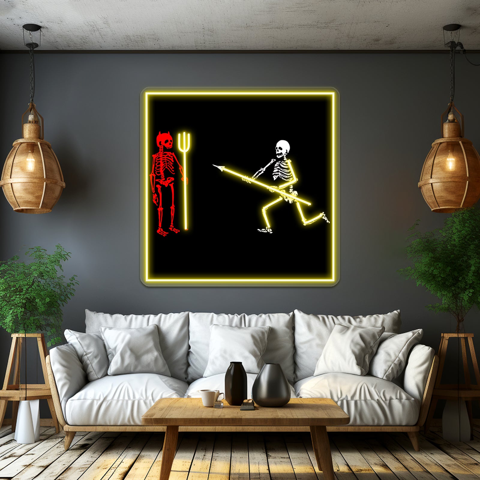 Sturgill Simpson And Skeleton Artwork Neon Signs For Sale | Shineneon