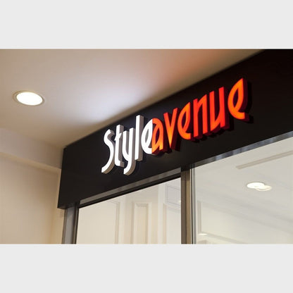 Style Avenue 3D Frontlit Channel Letters Led Light Sign