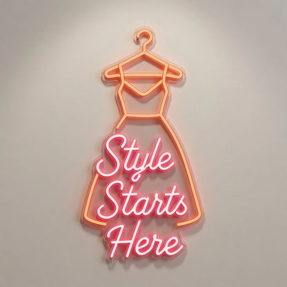 Style Starts Here LED Neon Sign - 01 Original Product Image