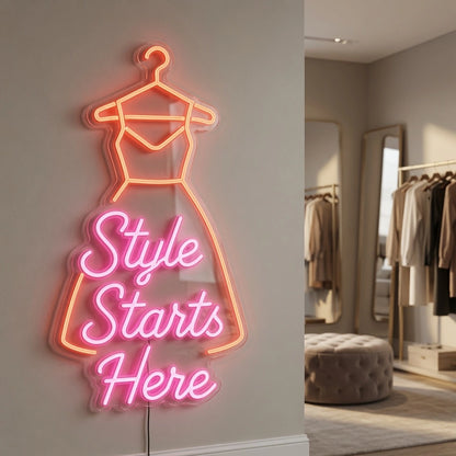 Style Starts Here LED Neon Sign - 02 High-Converting Product Image