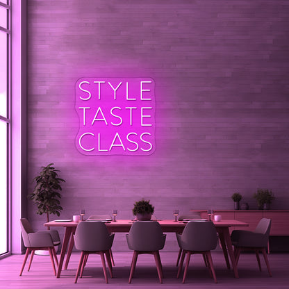 Style Taste Class Custom Led Neon