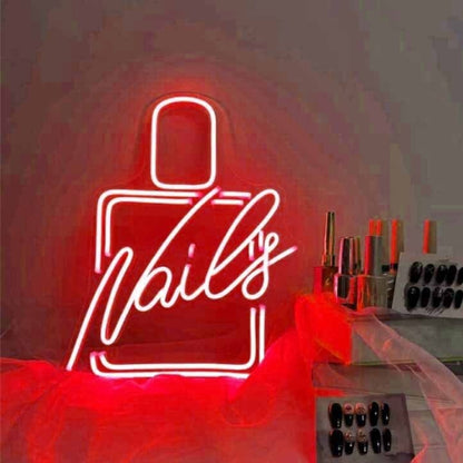 Stylish Nail Polish Nail Salon Neon Sign | Shineneon