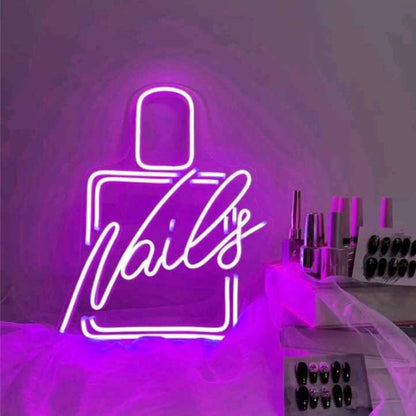 Stylish Nail Polish Nail Salon Neon Sign | Shineneon