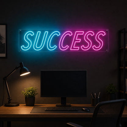 Success LED Neon Sign Garage Man Cave Neon Sign real lifestyle scene
